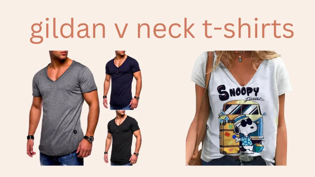 gildan-v-neck-t-shirts